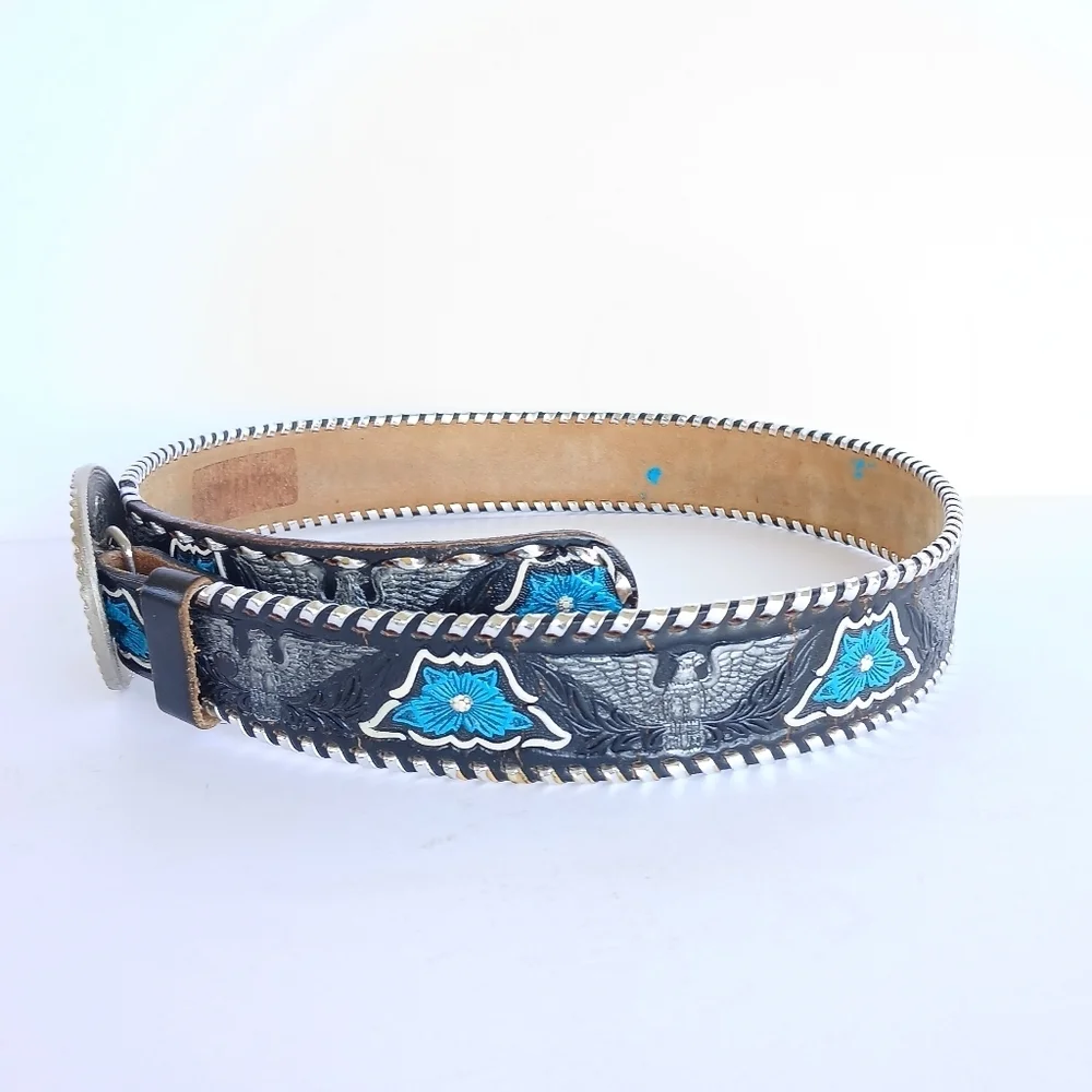 Mallory Genuine Leather Western Belt Size 36